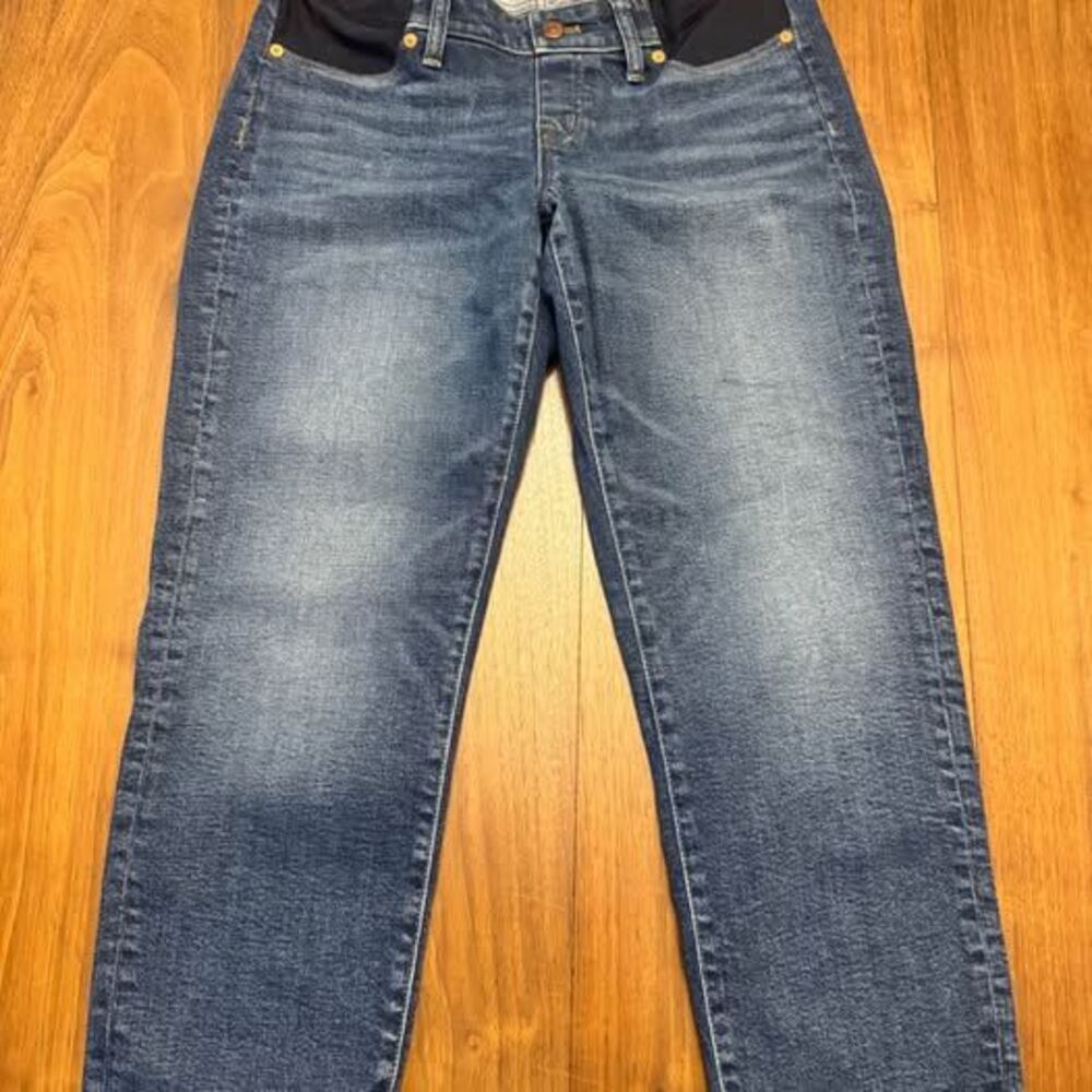 Madewell Maternity Classic Straight Jeans Women’s Size 28 Medium Wash